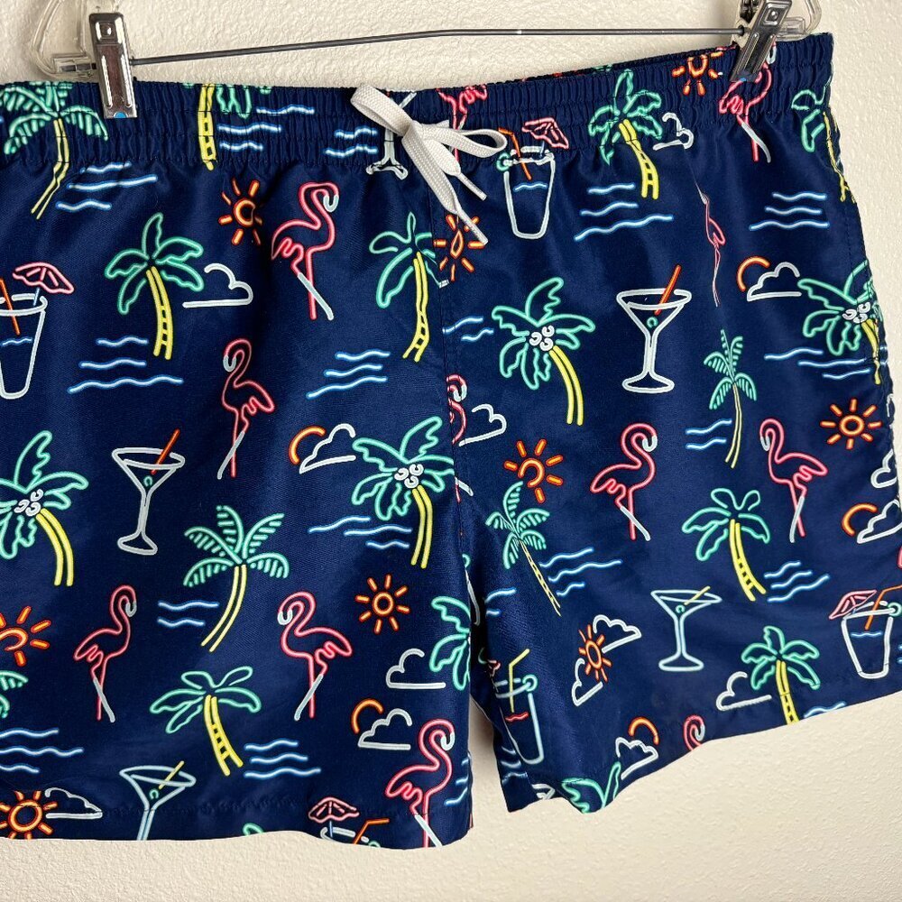 Chubbies Swim Trunk Neon Flamingo Cocktail Size XXL